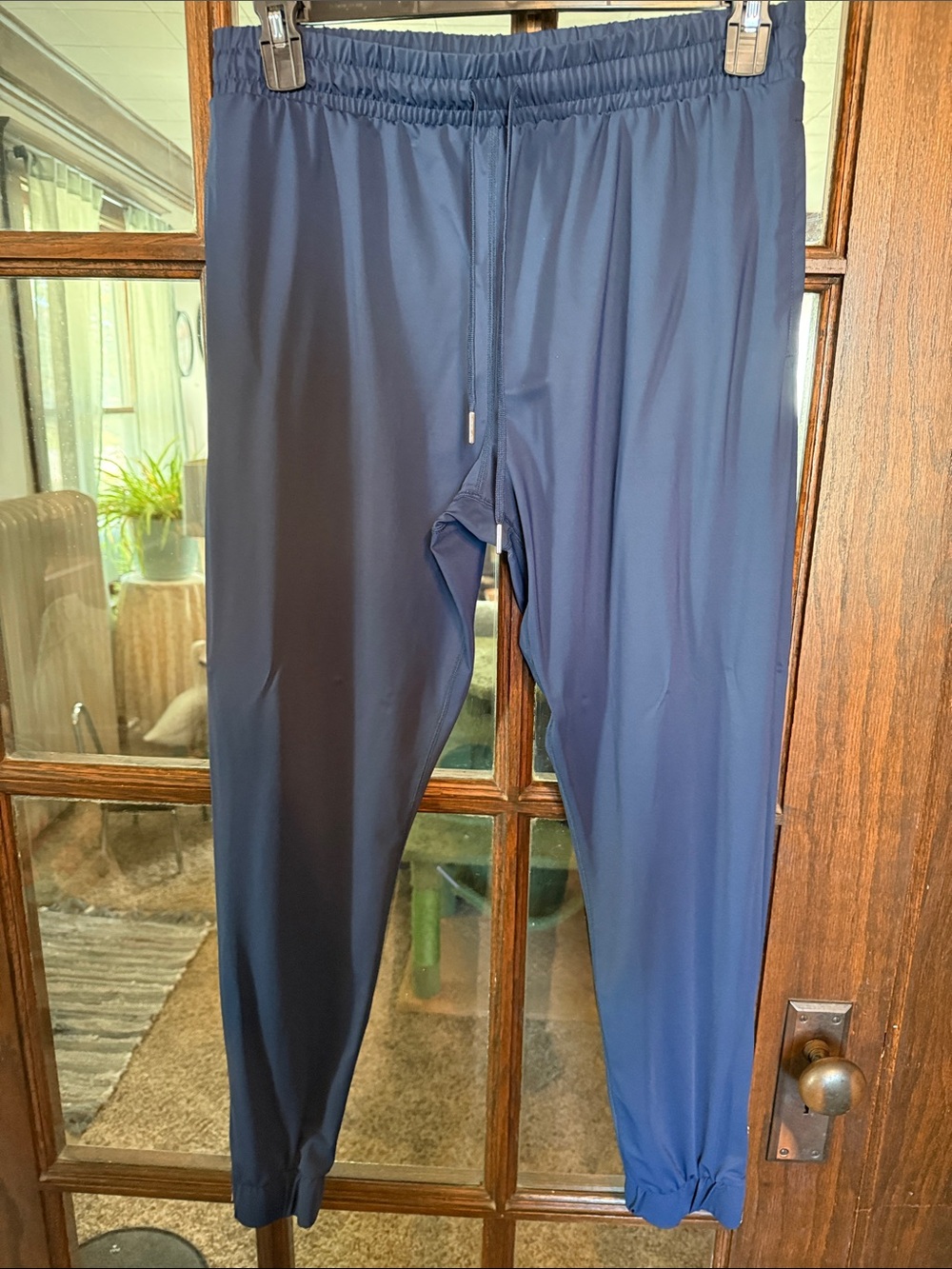 Women's Navy Blue Performance Joggers - Stretch Track Pants